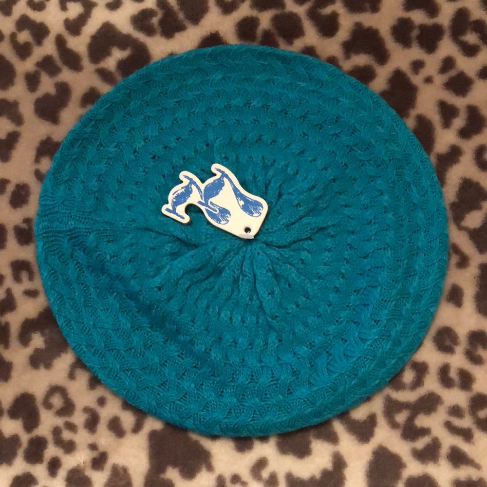 77kids Teal Beret Hat Size L/XL Blue Green